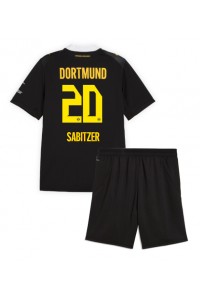 Borussia Dortmund Marcel Sabitzer #20 Jalkapallovaatteet Lasten Vieraspeliasu 2026-27 Lyhythihainen (+ Lyhyet housut)